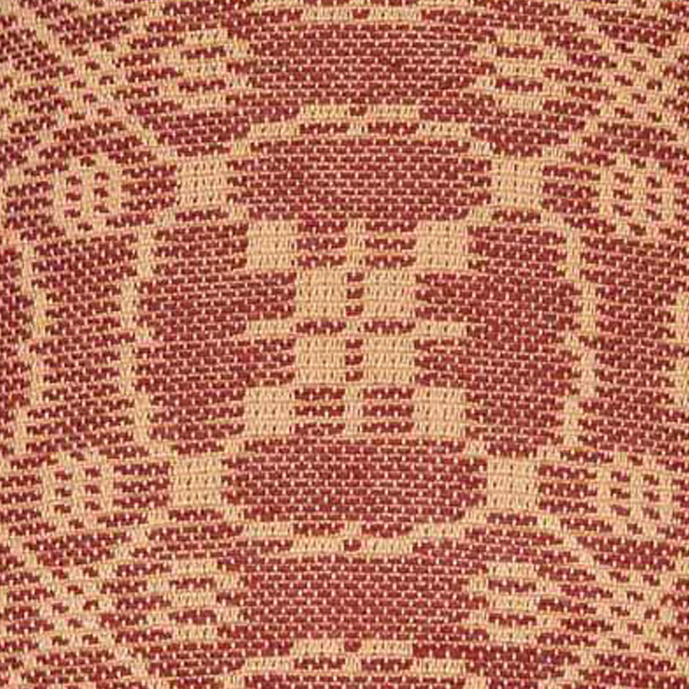 Barn Red Tan Marshfield Jacquard 10" Lampshade - Interiors by Elizabeth