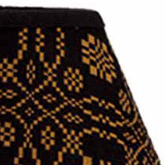 Black Mustard Lover?œ????ƒ?›??S Knot Jacquard 10" Lampshade - Interiors by Elizabeth