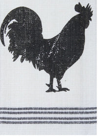 Thumbnail for Farmhouse Rooster Cream Towel - Interiors by Elizabeth