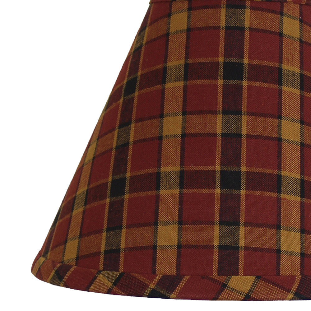 Homestead- Red Lampshade 12 Inch Regular Clip