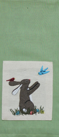 Thumbnail for Bunny and Birds Towel Towel - Interiors by Elizabeth