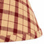 Barn Red Nutmeg Salem Check Barn Red 14" Lampshade - Interiors by Elizabeth