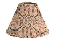 Thumbnail for Trenton Jacquard Nutmeg Black Red Lampshade - Interiors by Elizabeth