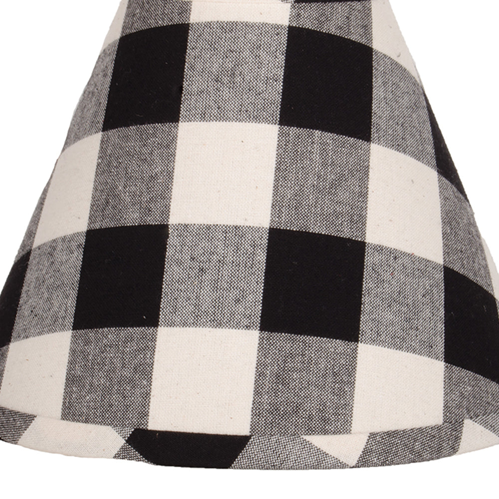 Buffalo Check- Black Buttermilk Lampshade 14 Inch Washer