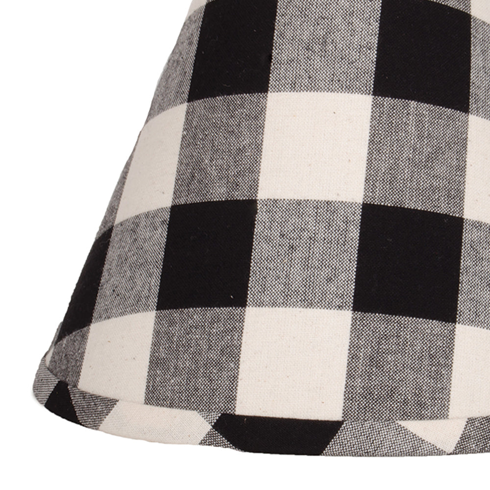 Buffalo Check- Black Buttermilk Lampshade 14 Inch Washer