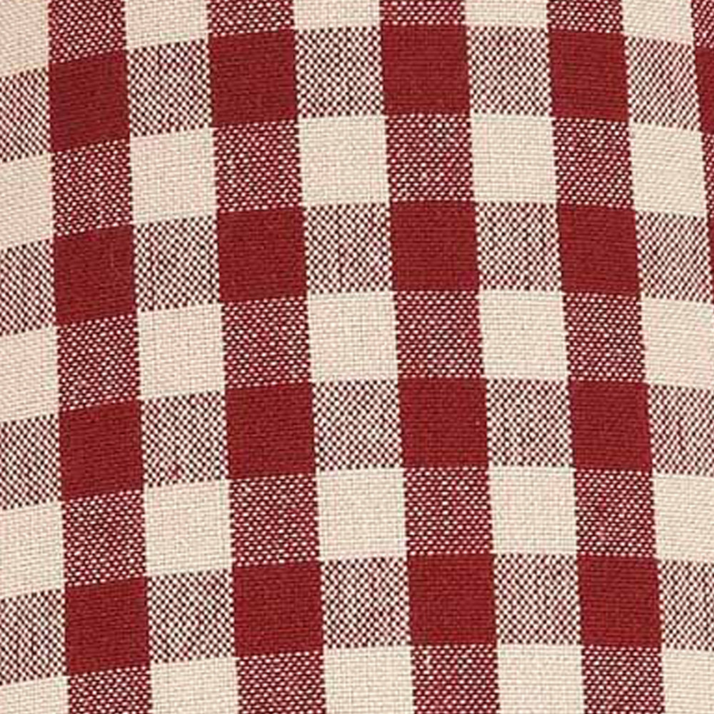 Barn Red Nutmeg Heritage House Check Barn Red 6" Lampshade - Interiors by Elizabeth