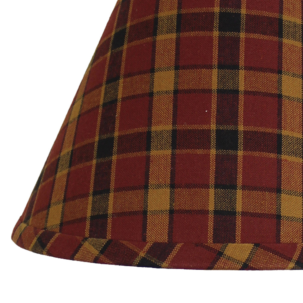 Homestead - Red Lampshade 6 Inch Candle Clip