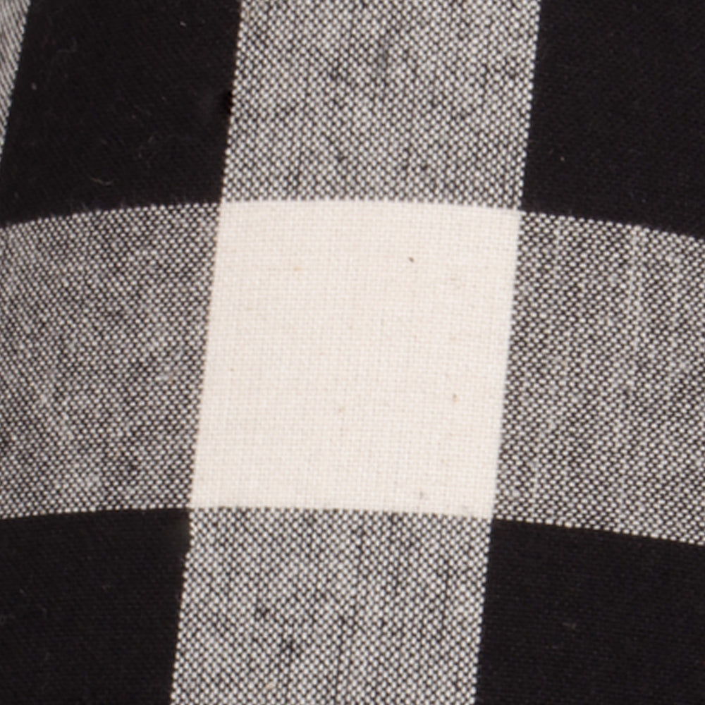 Black Buttermilk Buffalo Check 16" Washer