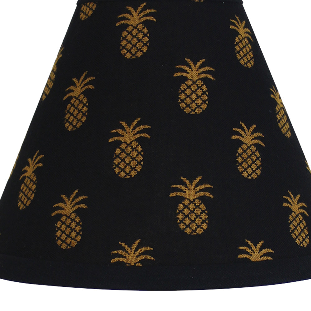 Pineapple Town - Black Lampshade 16 Inch Washer
