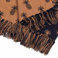 Thumbnail for Black Mocha Pineapple Jacquard Afghan - Interiors by Elizabeth