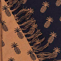 Thumbnail for Black Mocha Pineapple Jacquard Afghan - Interiors by Elizabeth