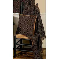 Thumbnail for Black - Mustard Loverƒ??s Knot Jacquard Afghan - Interiors by Elizabeth
