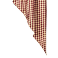 Thumbnail for Barn Red Nutmeg Heritage House Check Barn Red Gathered Swag Lined - Interiors by Elizabeth