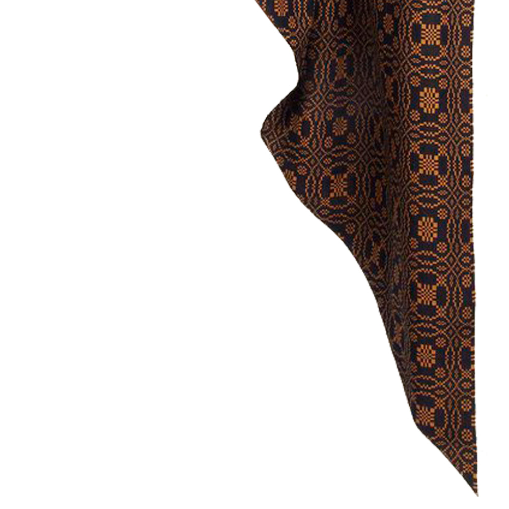 Black Mustard Lover㦙??S Knot Jacquard Gathered Swag Lined - Interiors by Elizabeth