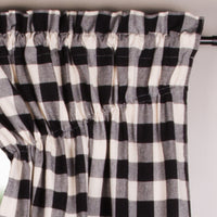 Thumbnail for Black Buttermilk Buffalo Check Gathered Swag Lined