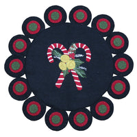 Thumbnail for Candy Canes Candle Mat - Interiors by Elizabeth