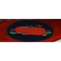 Thumbnail for Pumpkin & Acorns Black Candle Mat - Set of Two - Interiors by Elizabeth