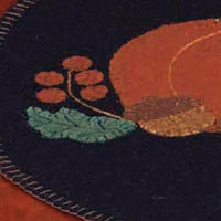 Thumbnail for Pumpkin & Acorns Black Candle Mat Set Of Two