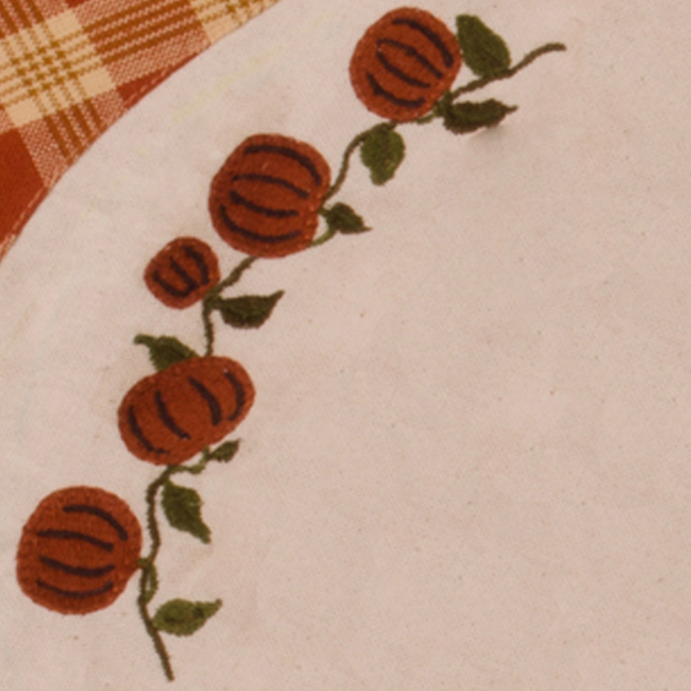Little Pumpkin Vine Candle Mat Osenburg Burnt Orange Set Of Two