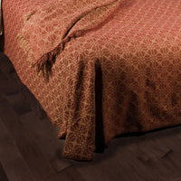 Thumbnail for Barn Red Tan Marshfield Jacquard Bed Cover Twin - Interiors by Elizabeth