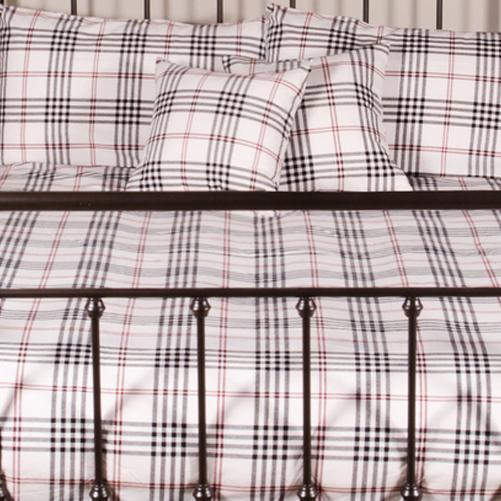Chesterfield Check 78" X 96" Cream Black Red
