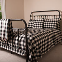 Thumbnail for Buffalo Check Queen Duvet Cover (Tie Closure)