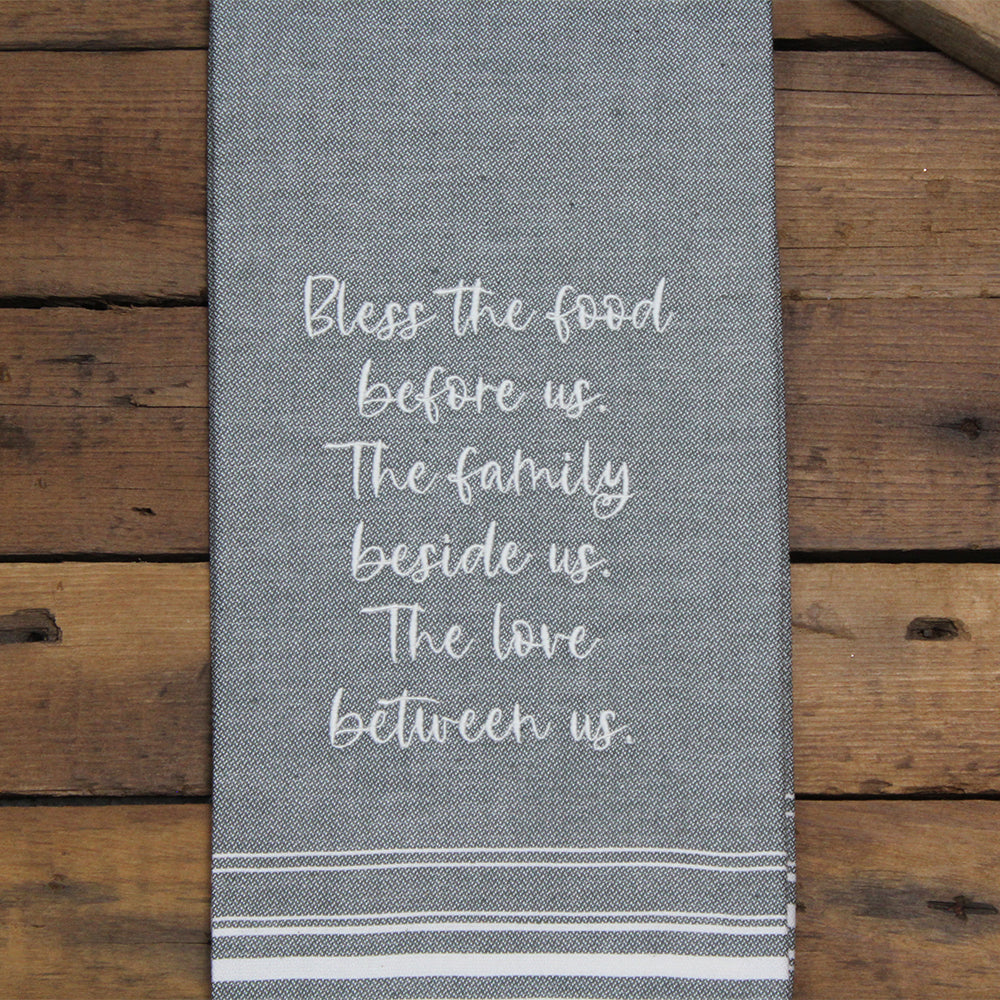 Bless the food before us Towel - Interiors by Elizabeth