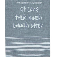 Thumbnail for Sit long, talk much, laugh often Set of two