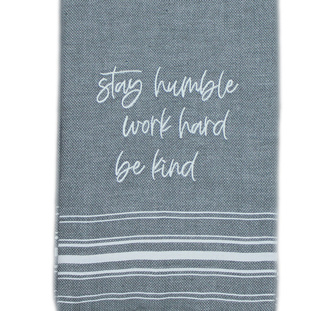 Stay humble, work hard, be kind Set of two