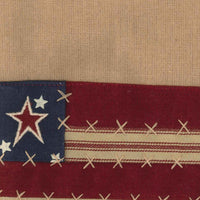 Thumbnail for Nutmeg Indigo Barn Red Stars And Stripes Towel Set Of Two - Interiors by Elizabeth