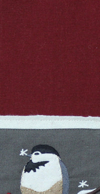 Thumbnail for Chickadees Red towel