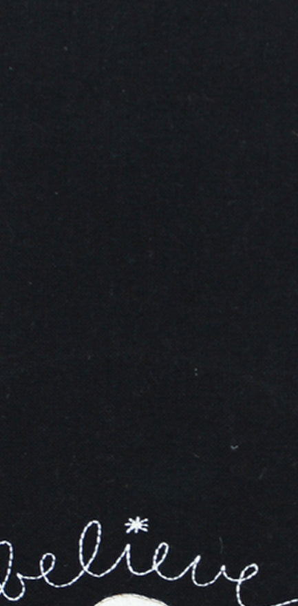 Snowman Believe Black towel