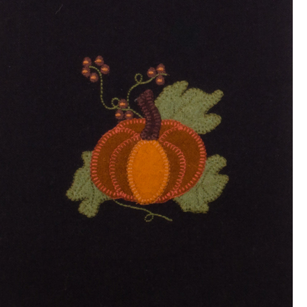 Pick A Pumpkin Towel Black Set Of Two