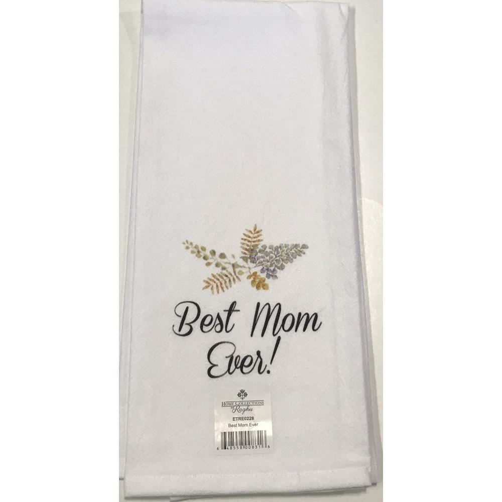 Best Mom Ever 18" x 28" White - Set of 2 - Interiors by Elizabeth