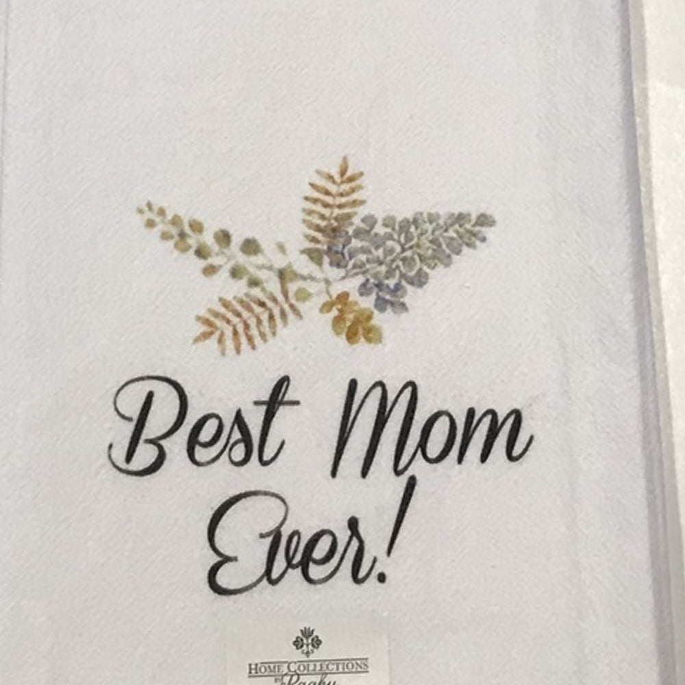 Best Mom Ever 18" X 28" White Set Of 2