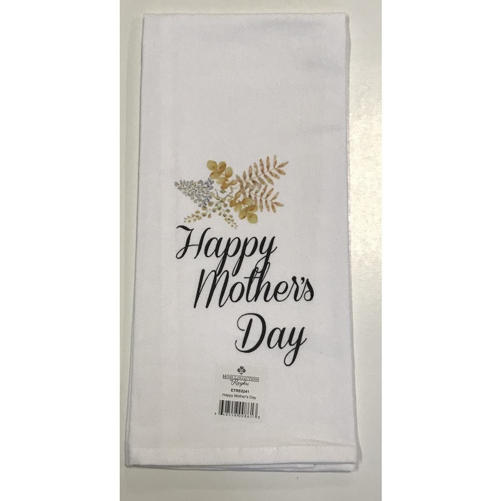 Happy Mother's Day 18" x 28" White - Set of 2 - Interiors by Elizabeth