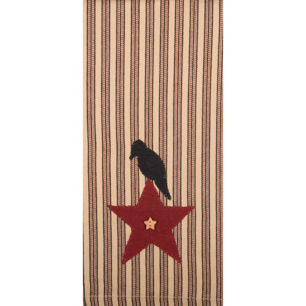 Crow and Gold Star Towel - Interiors by Elizabeth