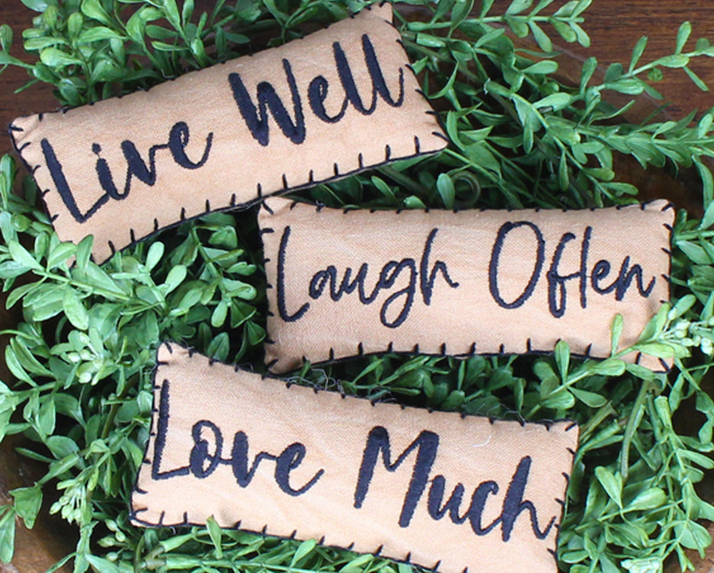 Live Love Laugh Fill Set Tea Dyed Home Accents