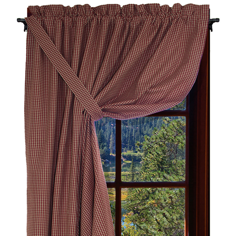 Newbury Gingham - Barn Red Panel