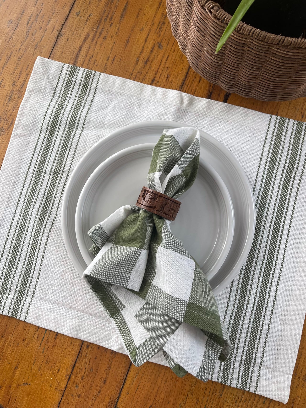 Buffalo Check Sage Napkin set of 6