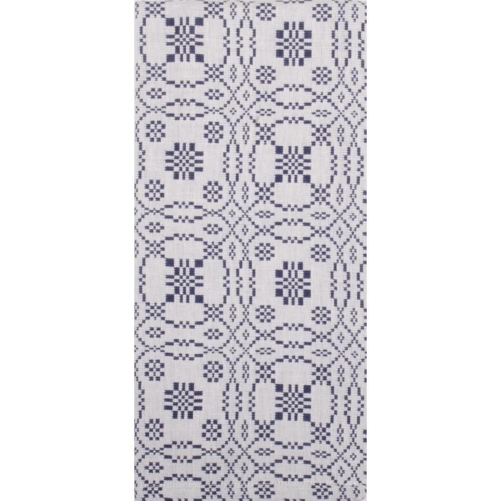 Loverƒ??s Knot Jacquard Towel Cream - Indigo - Set of Six - Interiors by Elizabeth
