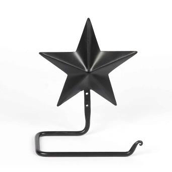 Black Star Toilet Paper Holder Metal - Interiors by Elizabeth