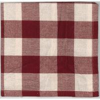 Thumbnail for Barn Red-Buttermilk Buffalo Check Napkin - Set of Six - Interiors by Elizabeth