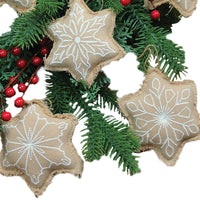 Thumbnail for Gingerbread Snowflake Ornaments Set of 6