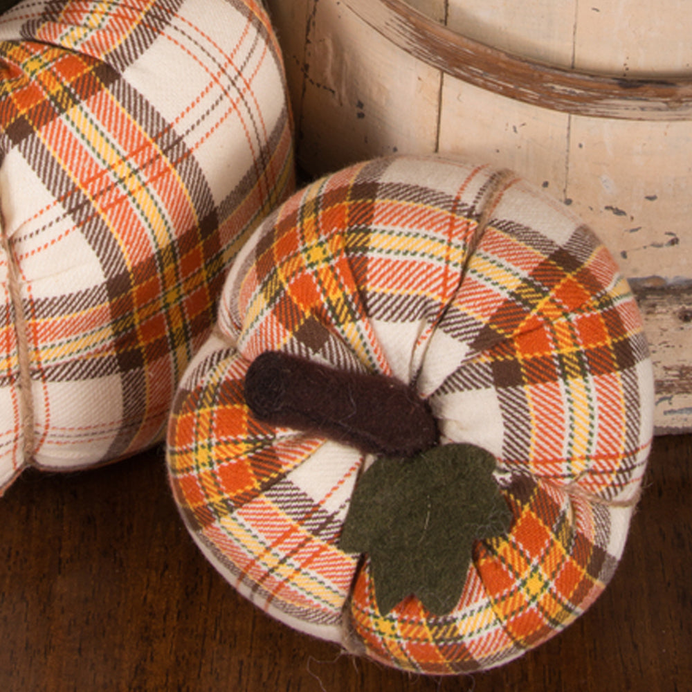 Cotton Harvest Pumpkin 4X3 Ornament