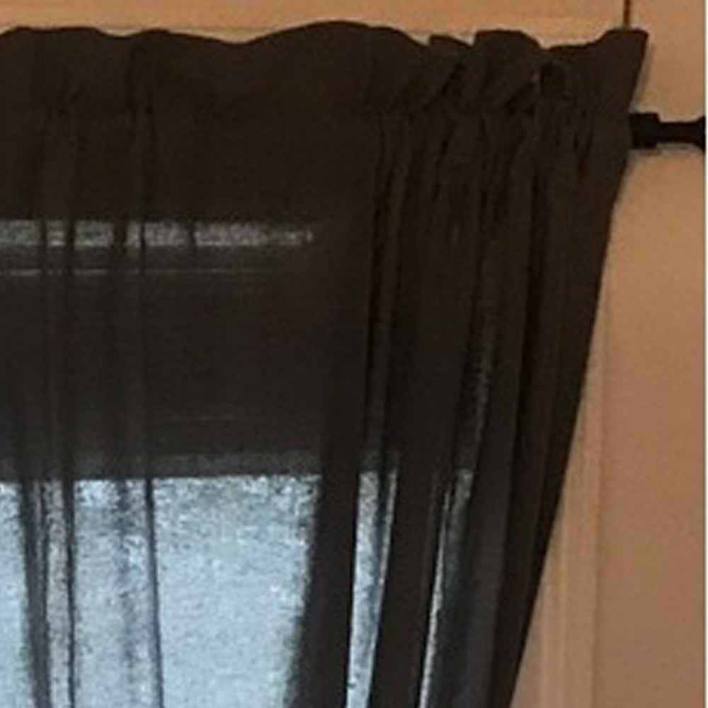 Heirloom 72" X 63" (2 Pcs) (Pair Of Fabric Tiebacks Included) Pewter Unlined