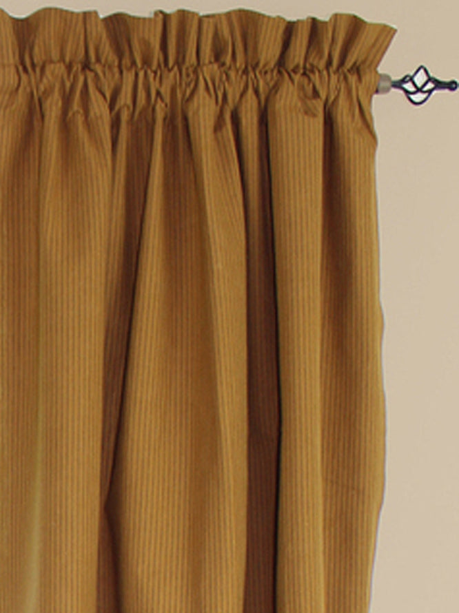 Primitive Ticking Mustard Mustard Panels