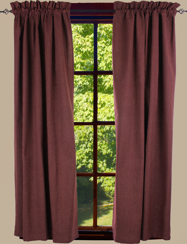 Primitive Ticking Wine Wine Panels - Interiors by Elizabeth