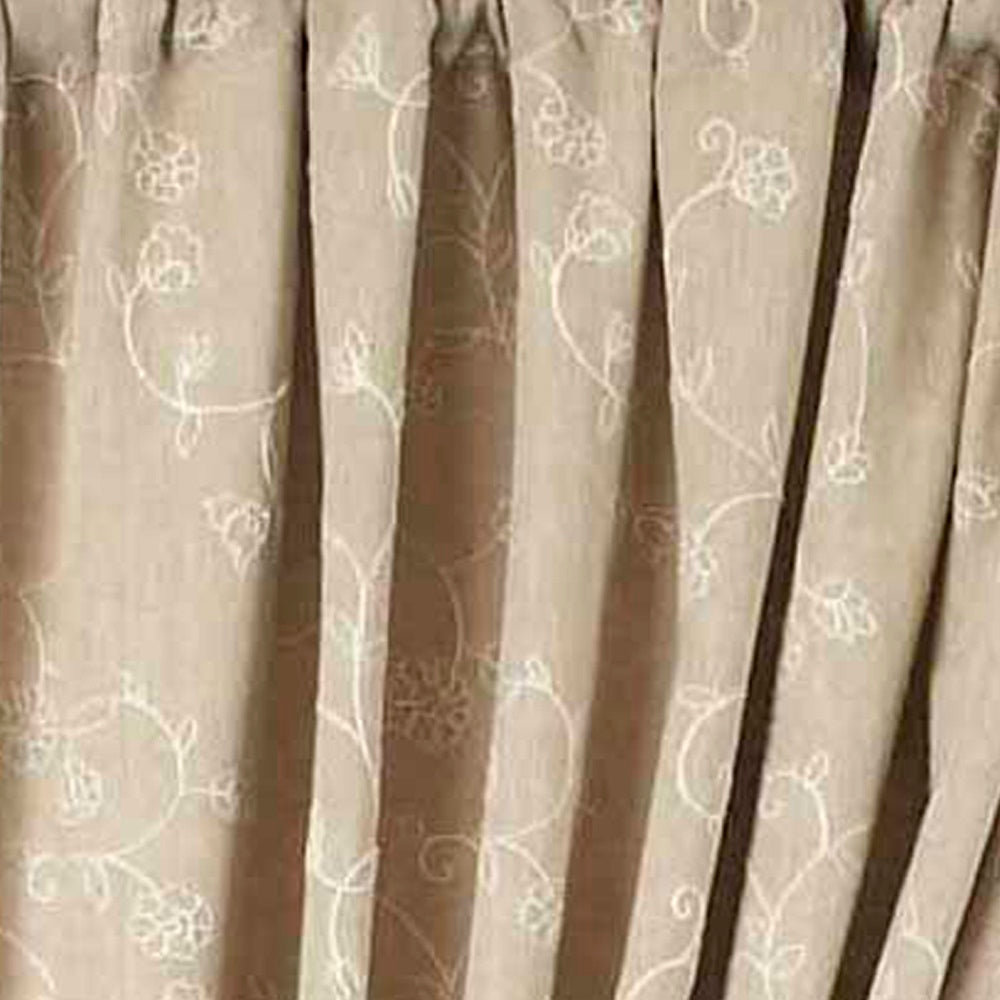 Taupe Candlewicking Taupe 63" Panels Lined - Interiors by Elizabeth