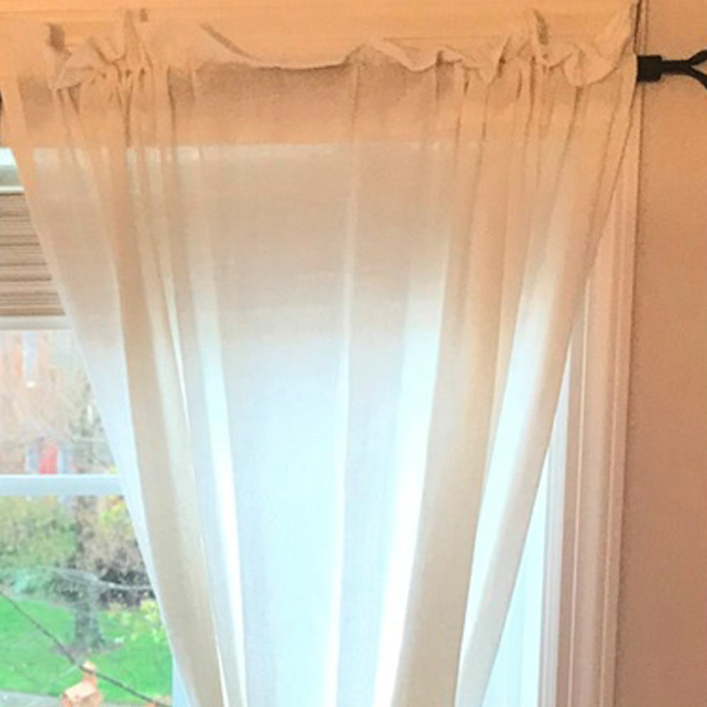 Heirloom 84" X 86" (2 Pcs) (Pair Of Fabric Tiebacks Included) Buttermilk Unlined